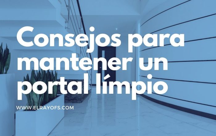 Consejos para un portal límpio